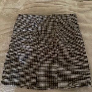 Plaid shein skirt